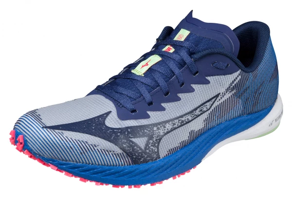 Mizuno Wave Duel 3 Running Shoes Blue / Pink - Image 2