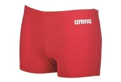 Boxer Zwemshort Solid Short Arena Rood / Wit