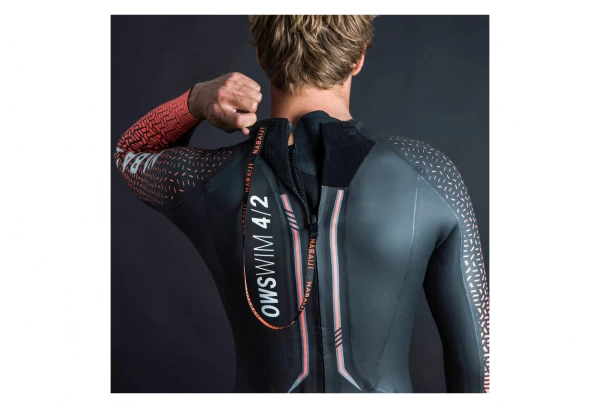 Nabaji Neoprene OWS 900 Swimming Suit Black / Red - Image 4