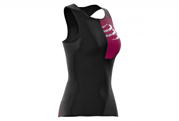 Compressport Postural Sleeveless Jersey Zwart