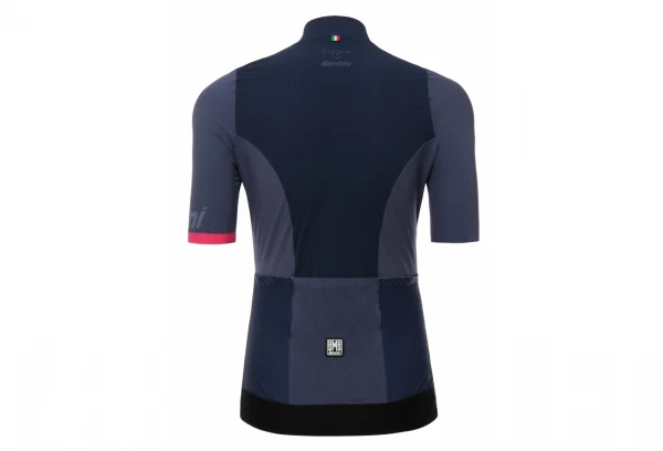 Santini Genio Short Sleeve Jersey Blue - Afbeelding 3