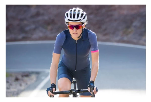 Santini Genio Short Sleeve Jersey Blue - Afbeelding 4