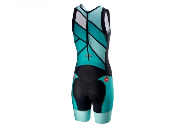 Castelli Distance W Race Dames Mouwloos Tri-Suit Turquoise / Groen - Afbeelding 2